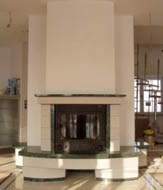 schody granitowe, posadzki, kominki, parapety granitowe